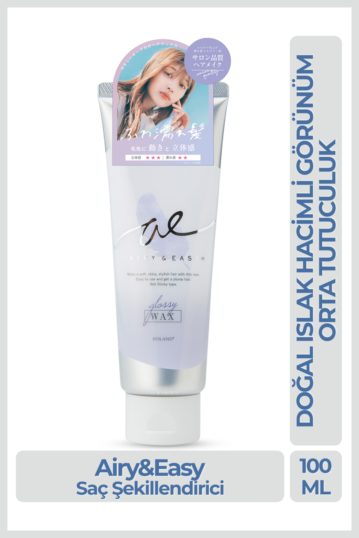 Cosmetex Roland Airy & Easy Glossy Hair Wax Parlak ve Esnek Saç Şekillendirici